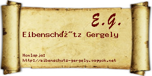 Eibenschütz Gergely névjegykártya